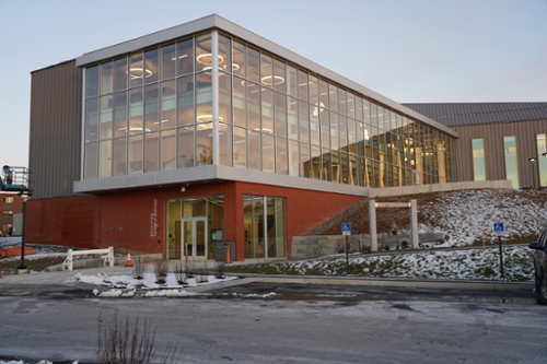 Exterior picture of Harold Alfond Hall